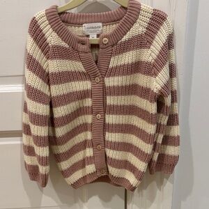 Cozy Striped Kids Cardigan Sweater
